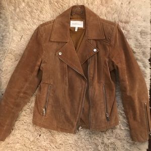 BCBG AUTHENTIC Suede Moto Jacket